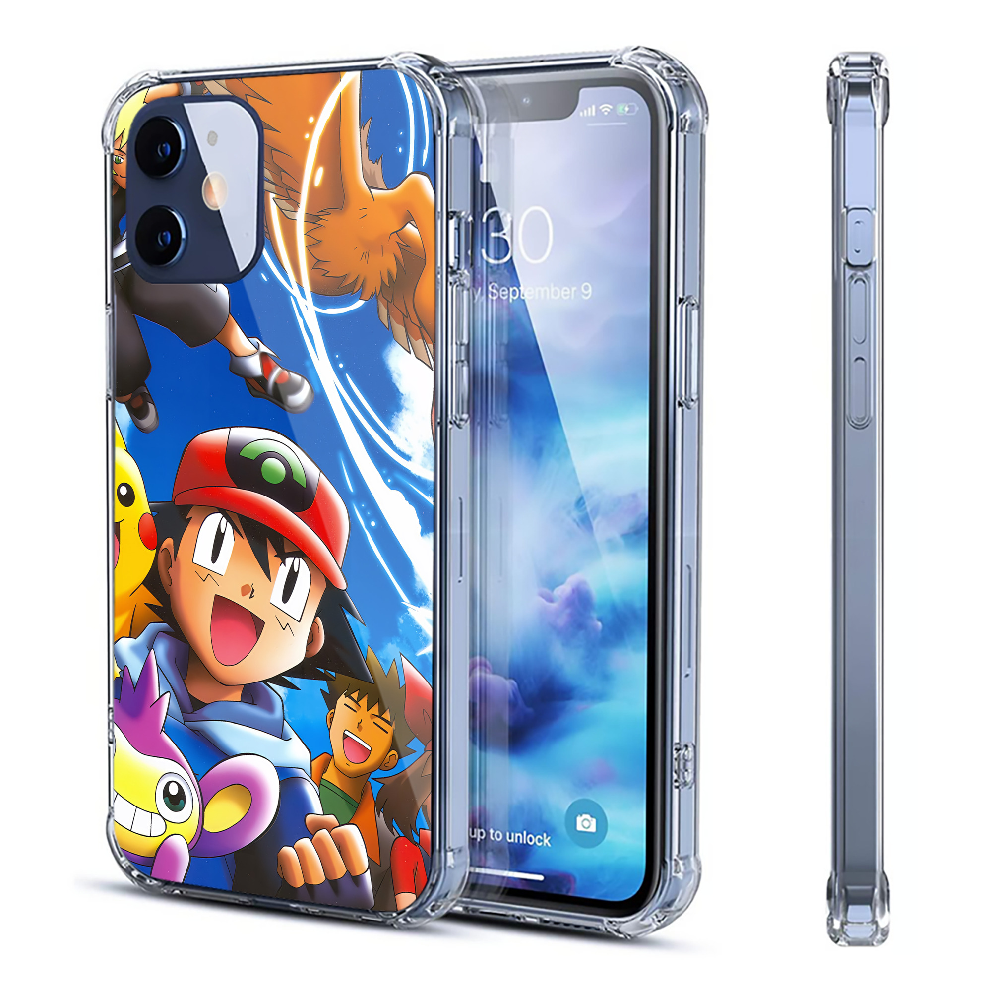 （画像用） ポケットモンスター Pokémon 【iPhone 12シリーズ対応】透明スマホケース（クリアソフトケース）